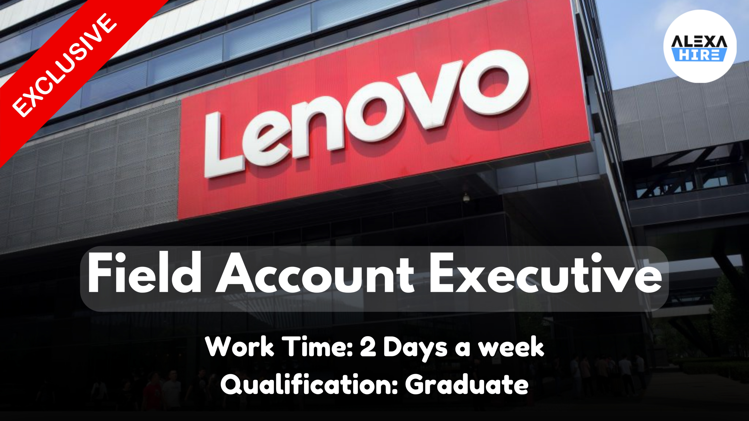 Job Opportunity in Lenovo